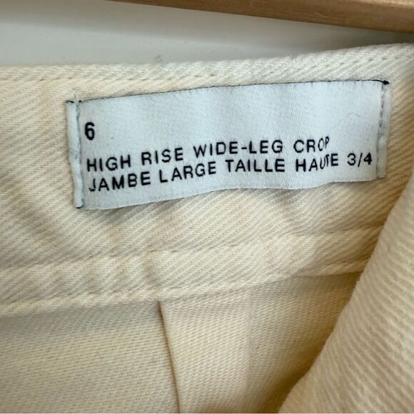 GAP | Cream High Rise Wide Leg Crop Jeans - Picture 3 of 12